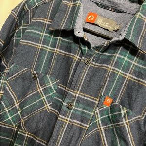 The American Outdoorsman Men's Size XXL 2Xl  Blue/green L/S high quality Flannel